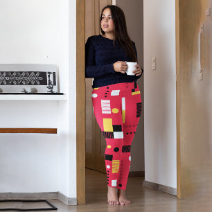 Geometry Polka Stripes Leggings