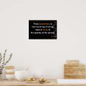 Geometry Pythagoras quote Poster (Kitchen)