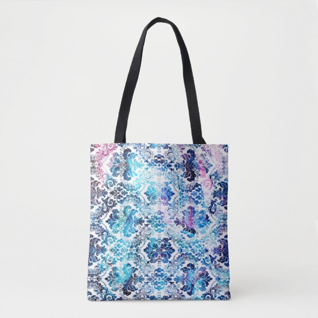 Geometry repeat pattern with texture backgroundabs tote bag (Front)