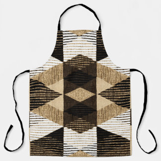 Geometry Repeat: Textured Background Design Apron