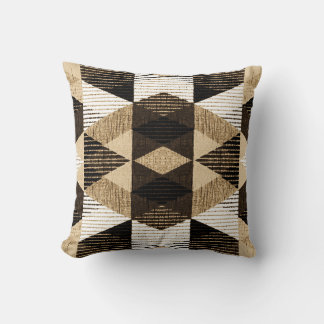 Geometry Repeat: Textured Background Design Cushion