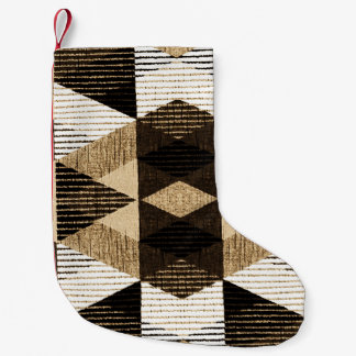 Geometry Repeat: Textured Background Design Small Christmas Stocking