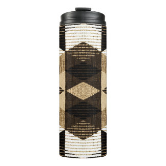 Geometry Repeat: Textured Background Design Thermal Tumbler