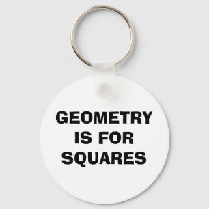 Geometry Squares Key Ring