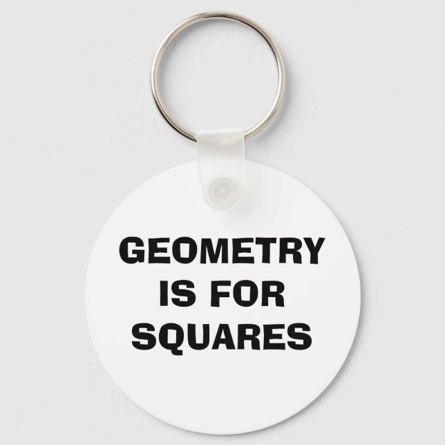 Geometry Squares Key Ring (Front)