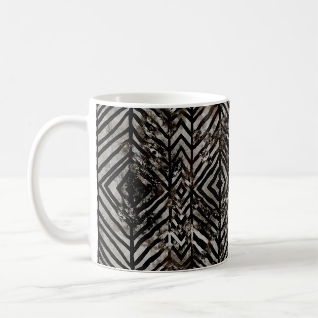 Geometry texture creative repeat modern patternabs coffee mug (Left)