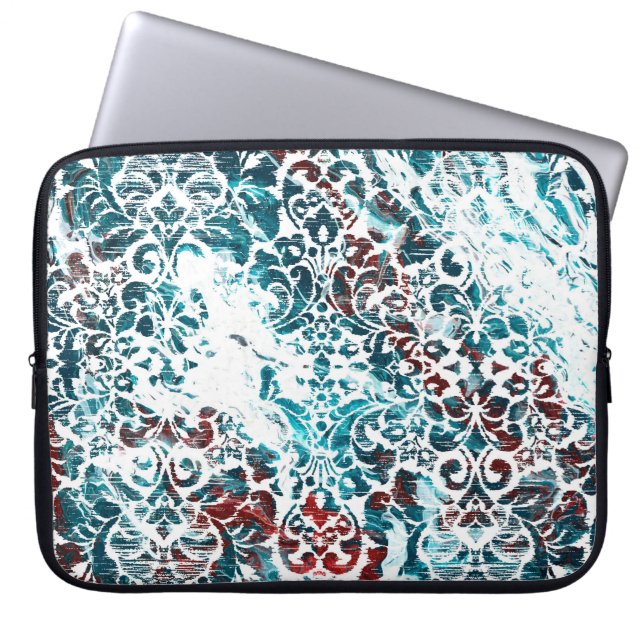 Geometry texture repeat classic patternabstract,am laptop sleeve (Front)