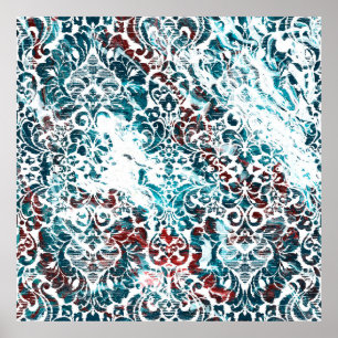 Geometry texture repeat classic patternabstract,am poster