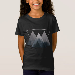 Geometry Triangles Misty Fores T-Shirt