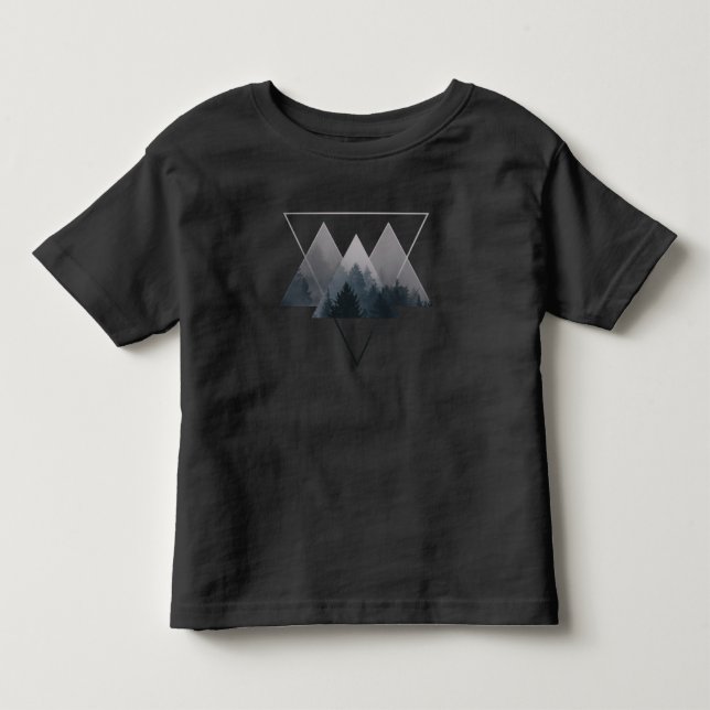 Geometry Triangles Misty Fores Toddler T-Shirt (Front)
