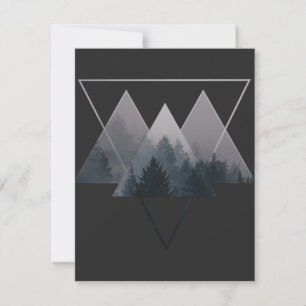Geometry Triangles Misty Forest