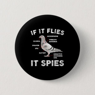 Geon If It Flies Ses Geon Anatomy Theory Bird Love 6 Cm Round Badge