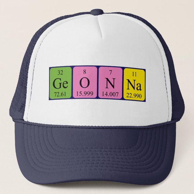 Geonna periodic table name hat (Front)