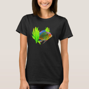 Geophagus Eartheater Cichlid Aquarium Keepers Fish T-Shirt