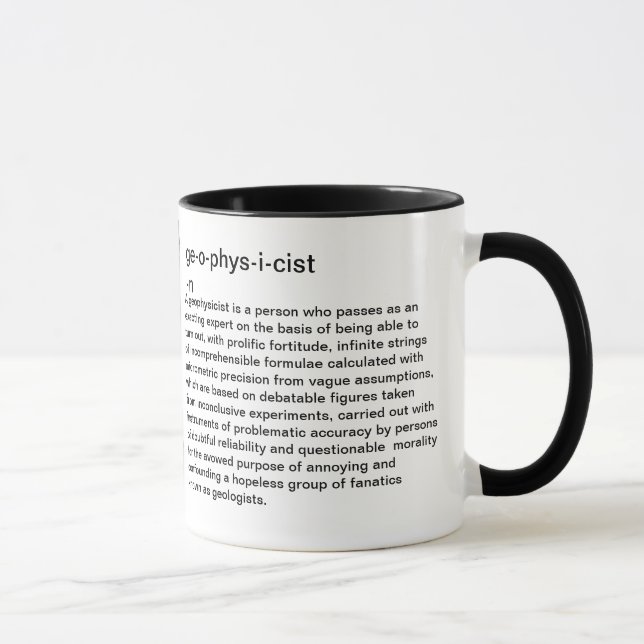 Geophysicist Definition Mug (Right)
