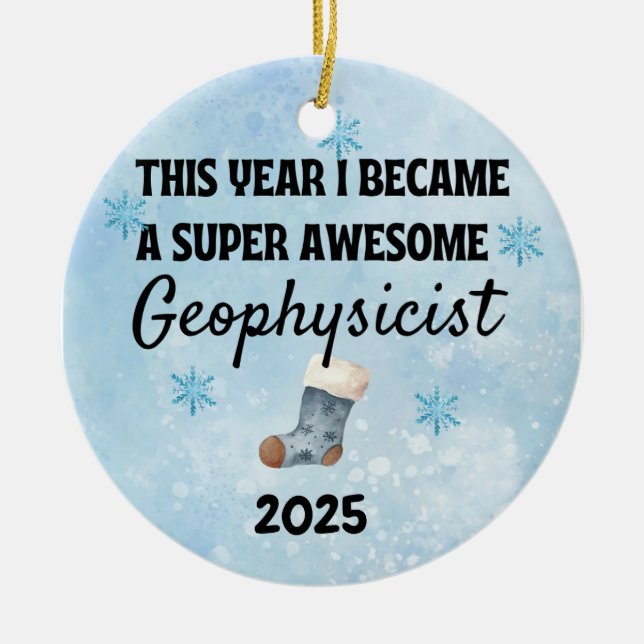Geophysicist Ornament (Front)