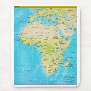 Geopolitical Regional Map of Africa Mouse Mat