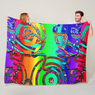 GeoPop Fleece – Cosy Meets Bold Blanket