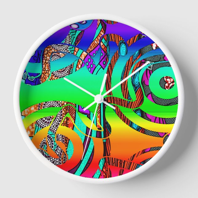 GeoPop Wall Clock  (Front)