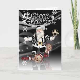 Geordie Christmas Card Santa And Little Elves
