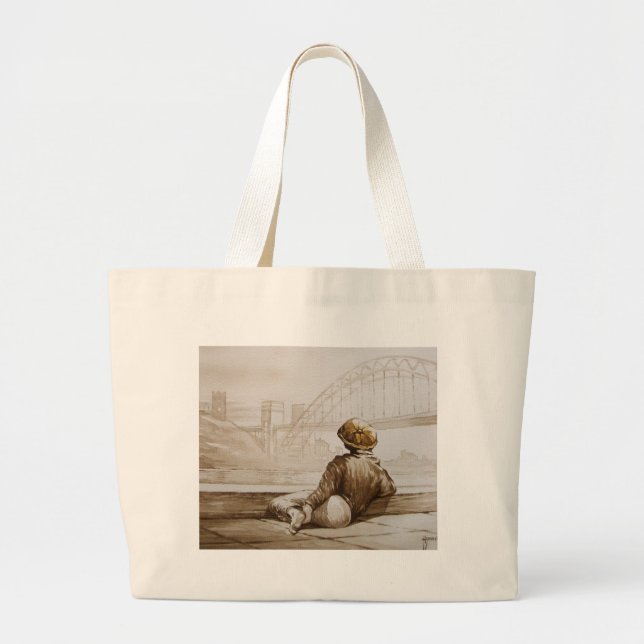Geordie Daydream Large Tote Bag (Front)