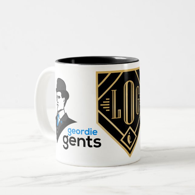 Geordie Gents - Gents FF Logo Coffee Mug (Front Left)