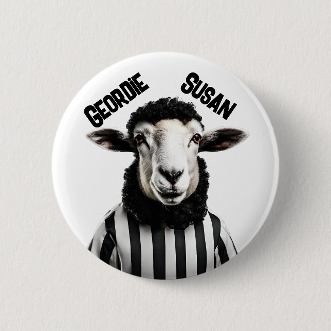 Geordie pin badge, Newcastle upon Tyne, Howay Pet (Front)