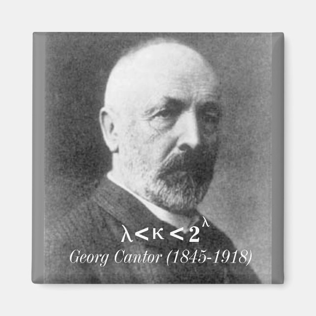 Georg Cantor, the continuum hypothesis Magnet (Front)