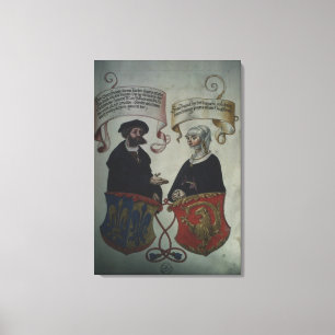 Georg Fugger his wife Regina Imhoff, 'Geheim Canvas Print