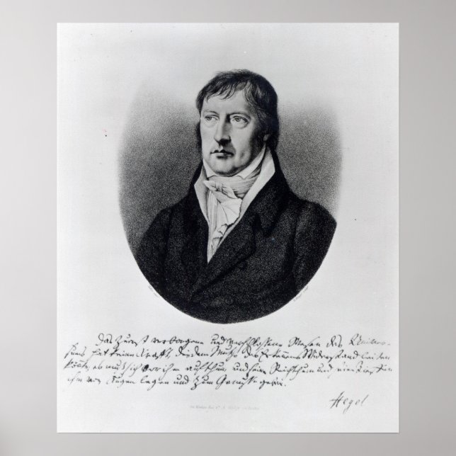 Georg Wilhelm Friedrich Hegel Poster (Front)