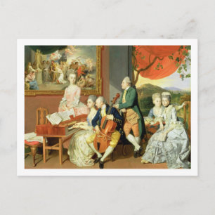 George, 3rd Earl Cowper, with the Family of Charle Postcard