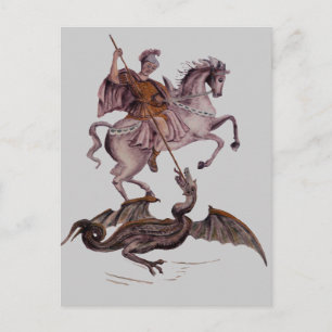 GEORGE AND THE DRAGON POSTCARD