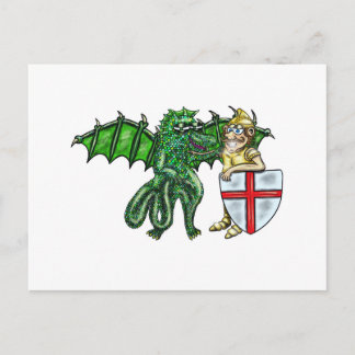 George and the dragon postcard