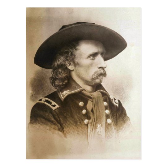 George Armstrong Custer circa 1860s Postcard