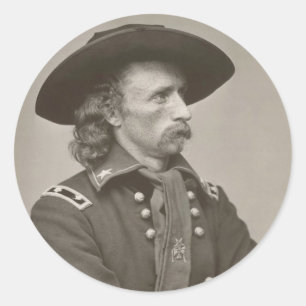 George Armstrong Custer Classic Round Sticker