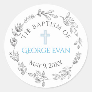 George Baptism Sticker