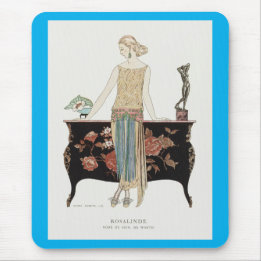 George Barbier Art Deco fashion Mouse Mat