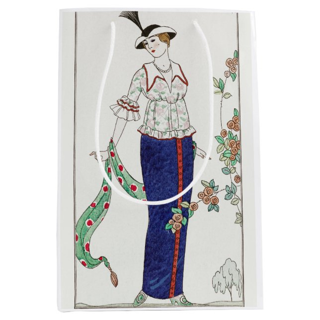 George Barbier, Art Deco Medium Gift Bag (Front)