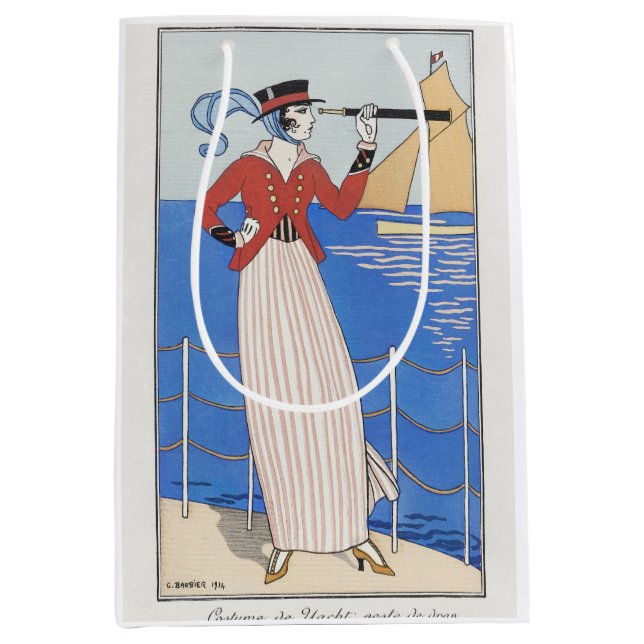 George Barbier, Art Deco Medium Gift Bag (Front)