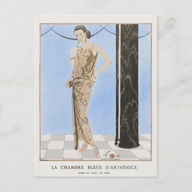 George Barbier, Art Deco Postcard (Front)
