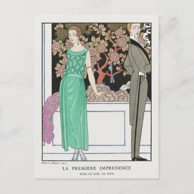 George Barbier, Art Deco Postcard (Front)