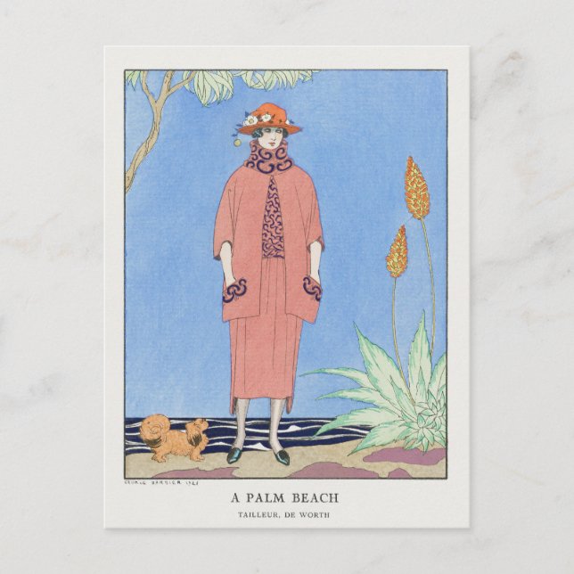 George Barbier, Art Deco Postcard (Front)