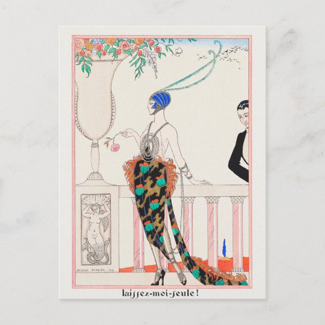 George Barbier, Art Deco Postcard (Front)