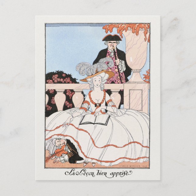 George Barbier, Art Deco Postcard (Front)