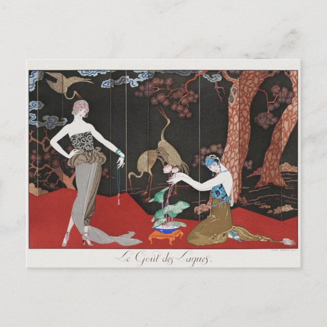 George Barbier, Art Deco Postcard (Front)