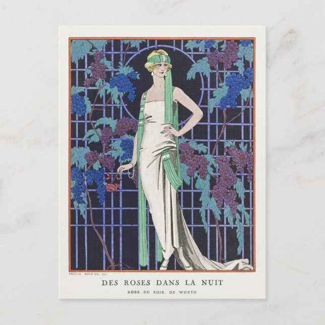 George Barbier, Art Deco Postcard (Front)