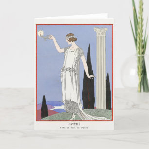 George Barbier, Art Deco Thank You Card