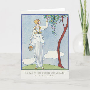 George Barbier, Art Deco Thank You Card