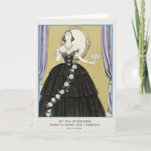 George Barbier, Art Deco Thank You Card