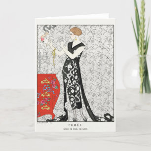 George Barbier, Art Deco Thank You Card